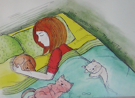 красивые рисунки кошек