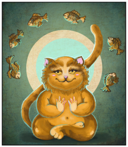 кошки и будда